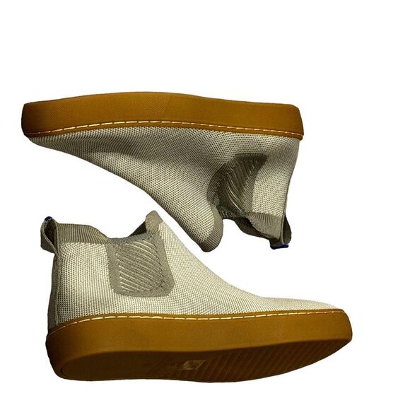 ROTHY'S Women's Chelsea Knit High Top Slip On Boots In Light Sage Size 7 NWOT - Picture 5 of 12